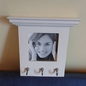 White Wall Frame with Hooks